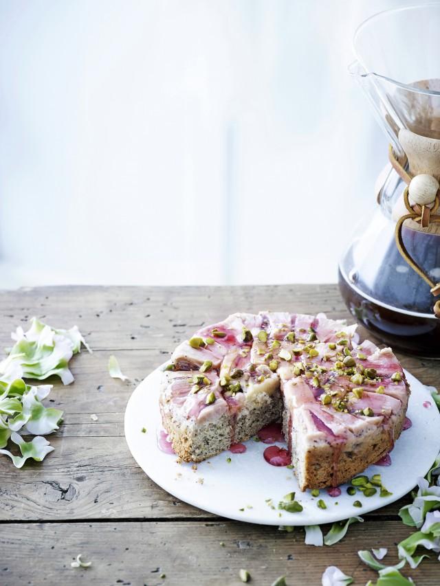 cake rubarbe et amandes